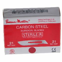 BISTOURIMESJES steriel Swann Morton Nr 21 (0207)